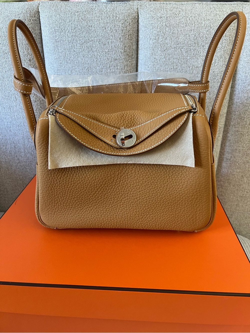 Authentic Hermes Lindy 26. Box fresh.